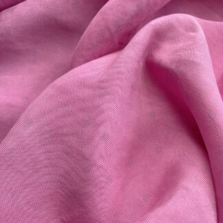 Candy Fuchsia Pink washed 100% Silk Piqué Crepe with very subtle geometric polka dot in 1m panels (sold per metre, but let us know if you would like whole panels)