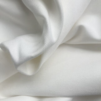 White 99% Cotton 1% Elastane 10% stretch heavy Drill from Riverside