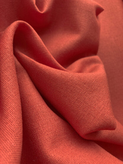 Flame Red/Orange medium weight 55% Linen 45% Viscose