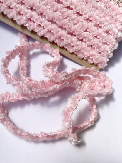 Light Pink Chenille Gimp Velvety Braid