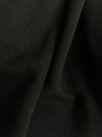 black tubular cotton cuffing / ribbing