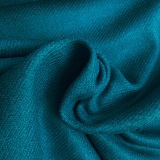 Peacock Blue 100% Wool Shetland type Tweed. Made in the UK