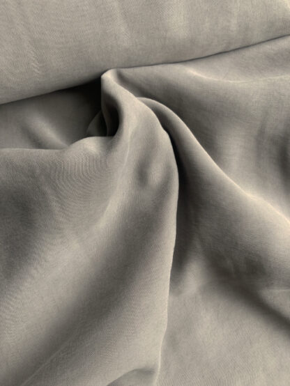 Light Mushroom Mink Grey drapey sandwashed 90% Modal 10% Polyamide Shirting
