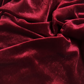 Burgundy Wine Red 82% Viscose 18% Silk Velvet